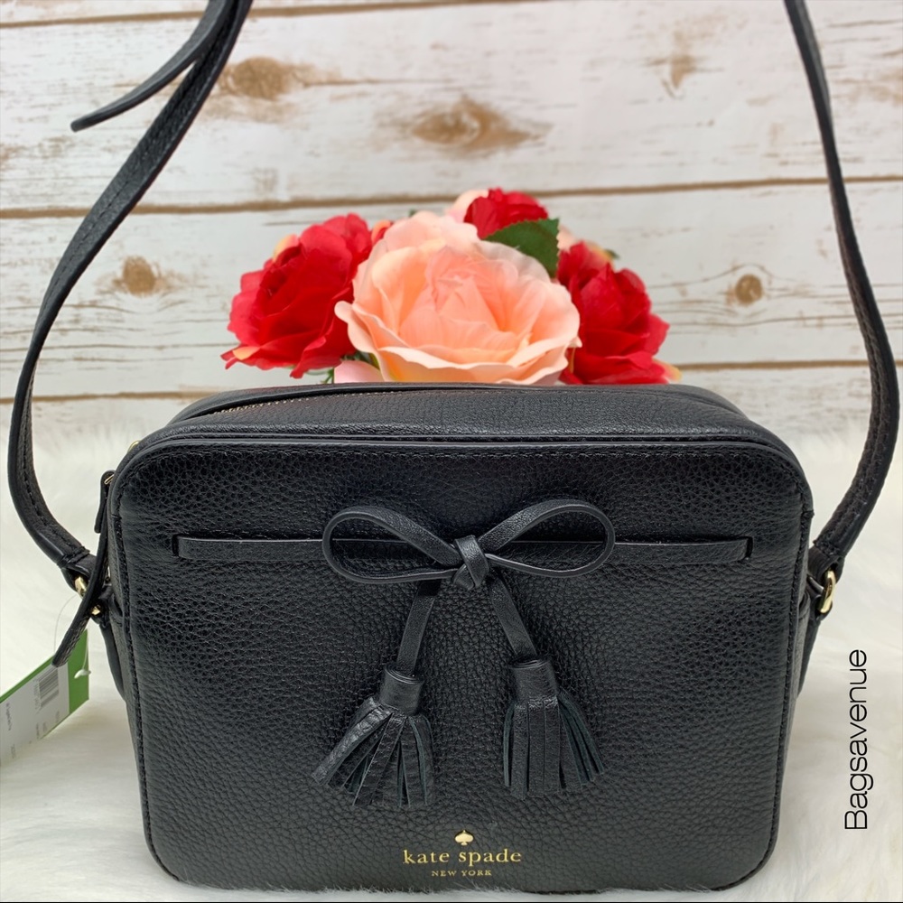 Kate spade Hayes street leather black crossbody - Picture 1 of 5